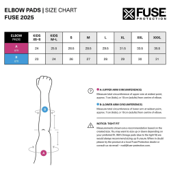 FUSE ALPHA CLASSIC Elbow Pad black/grey Size S